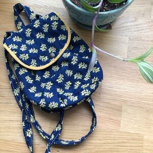 Super cute Doen vibes boho festival funky vintage mini backpack